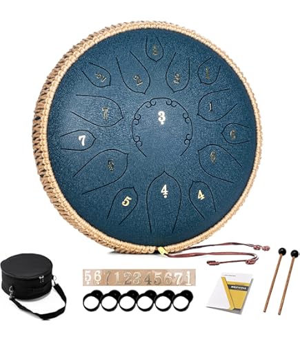 RAV Vast D Major - Metal Handpan Drum - 9 Notes Steel Hand Tongue